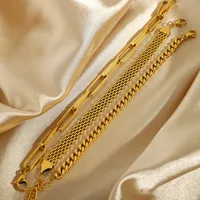 Simple Style Geometric Gold Plated Necklace main image 4