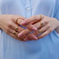 Titanium Steel Gold Plated Fashion Plating Sun main image 5