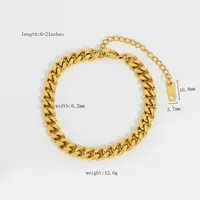 Fashion Stainless Steel No Inlaid Bracelets In Bulk sku image 2