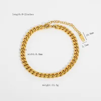 Simple Style Geometric 304 Stainless Steel Anklet Necklace In Bulk sku image 2
