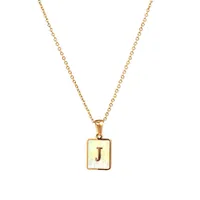 Wholesale Jewelry Simple Style Letter Stainless Steel Plating Necklace sku image 6
