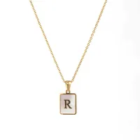 Wholesale Jewelry Simple Style Letter Stainless Steel Plating Necklace sku image 11