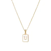 Wholesale Jewelry Simple Style Letter Stainless Steel Plating Necklace sku image 12