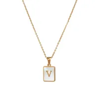 Wholesale Jewelry Simple Style Letter Stainless Steel Plating Necklace sku image 3