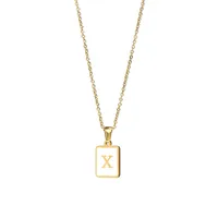 Wholesale Jewelry Simple Style Letter Stainless Steel Plating Necklace sku image 4