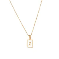 Wholesale Jewelry Simple Style Letter Stainless Steel Plating Necklace sku image 5