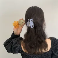 Korean Shark Vertical Clip Horsetail Medium Hair Clutch main image 4