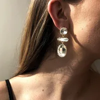Fashion New Style Diamond Exaggerated Earrings main image 2