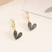 Wholesale Fashion Multicolor Heart-shaped Earrings sku image 1