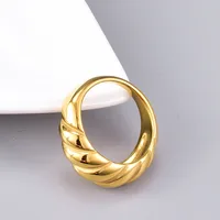Wholesale Jewelry Fashion Heart Titanium Steel No Inlaid 18K Gold Plated Plating Inlaid Shell main image 2