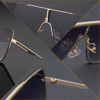 Fashion One Piece Big Square Box Sunglasses Wholesale main image 3