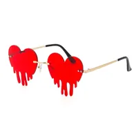 Fashion Colorful Melting Heart Shape Sunglasses main image 5