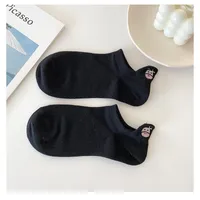 Fashion Black And White Cow Cartoon Short Cotton Socks Wholesale main image 4