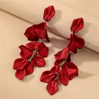 Flower Plating Alloy No Inlaid Earrings sku image 1