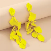 Flower Plating Alloy No Inlaid Earrings sku image 2