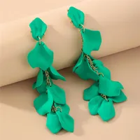 Flower Plating Alloy No Inlaid Earrings sku image 4