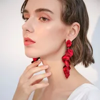 Flower Plating Alloy No Inlaid Earrings main image 2