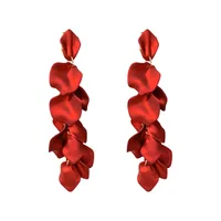 Flower Plating Alloy No Inlaid Earrings main image 5