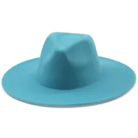 Retro Brim Big Brim Autumn And Winter Wool Top Hat sku image 4