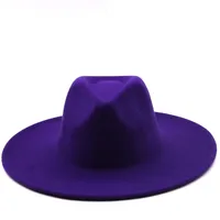Retro Brim Big Brim Autumn And Winter Wool Top Hat sku image 11