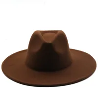 Retro Brim Big Brim Autumn And Winter Wool Top Hat sku image 19