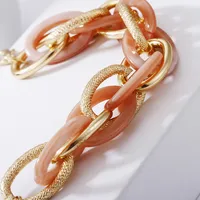 Fashion Multi-layer Metal Acrylic Splicing Geometric Bracelet main image 4