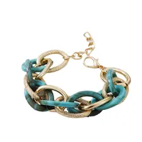 Fashion Multi-layer Metal Acrylic Splicing Geometric Bracelet main image 5
