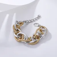 Fashion Multi-layer Metal Acrylic Splicing Geometric Bracelet sku image 2