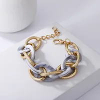 Fashion Multi-layer Metal Acrylic Splicing Geometric Bracelet sku image 3