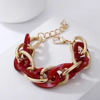 Fashion Multi-layer Metal Acrylic Splicing Geometric Bracelet sku image 5
