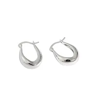 Korean Style U-shaped Design Silver Earrings main image 2