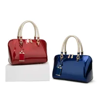 Fashion Shiny Patent Leather One-shoulder Handbags main image 6