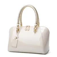Fashion Shiny Patent Leather One-shoulder Handbags sku image 7
