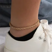 Fashion Flower 304 Stainless Steel Titanium Steel Plating No Inlaid 14K Gold Plated Women'S Anklet main image 1