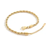 Fashion Flower 304 Stainless Steel Titanium Steel Plating No Inlaid 14K Gold Plated Women'S Anklet main image 4