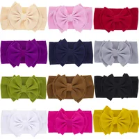 Fashion Children's Solid Color Double-layer Bowknot Hairband main image 3