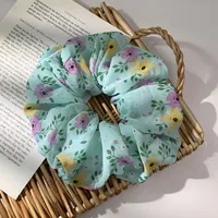 Korean Style Cute Flower Fabric Solid Color Head Rope Wholesale sku image 2