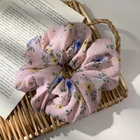Korean Style Cute Flower Fabric Solid Color Head Rope Wholesale sku image 3