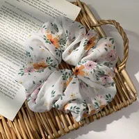 Korean Style Cute Flower Fabric Solid Color Head Rope Wholesale sku image 4