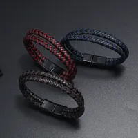 Fashion Geometric Pu Leather No Inlaid Unisex Bracelets main image 2