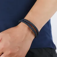 Fashion Geometric Pu Leather No Inlaid Unisex Bracelets main image 3