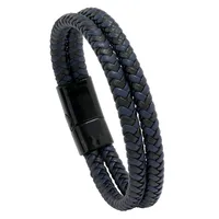 Fashion Geometric Pu Leather No Inlaid Unisex Bracelets main image 4