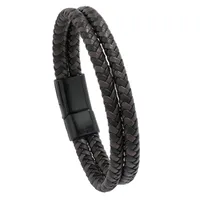 Fashion Geometric Pu Leather No Inlaid Unisex Bracelets main image 5