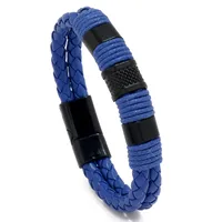 Fashion Geometric Pu Leather No Inlaid Unisex Bracelets sku image 2