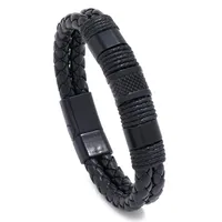 Fashion Geometric Pu Leather No Inlaid Unisex Bracelets sku image 3