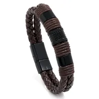 Fashion Geometric Pu Leather No Inlaid Unisex Bracelets sku image 4