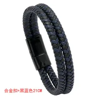 Fashion Geometric Pu Leather No Inlaid Unisex Bracelets sku image 3