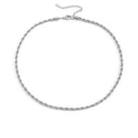 Stainless Steel 14K Gold Plated Fashion Plating U Shape Necklace sku image 3