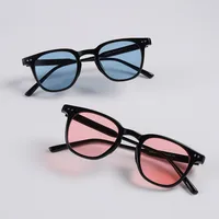 Fashion Round Small Frame  Ocean Film Multicolor Sunglasses main image 1