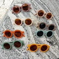 Fashion Geometric UV Protection Resin Kids Sunglasses main image 1